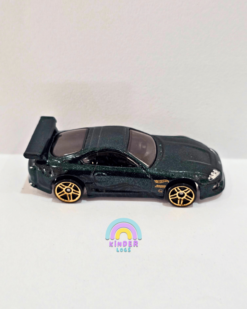 Hot Wheels Toyota Supra - Dark Green (Uncarded) - Kinder Logs