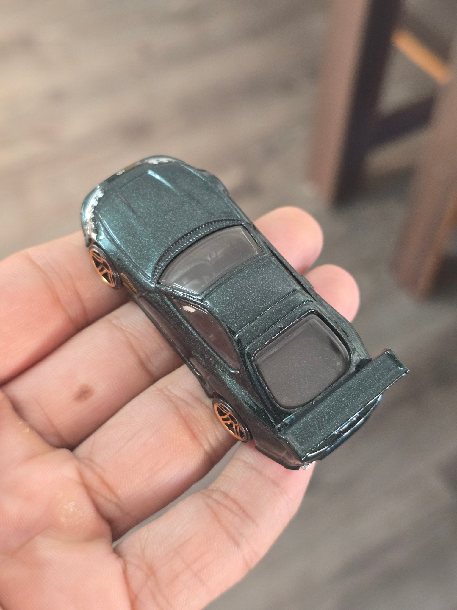 Hot Wheels Toyota Supra - Dark Green (Uncarded - New) - Kinder Logs