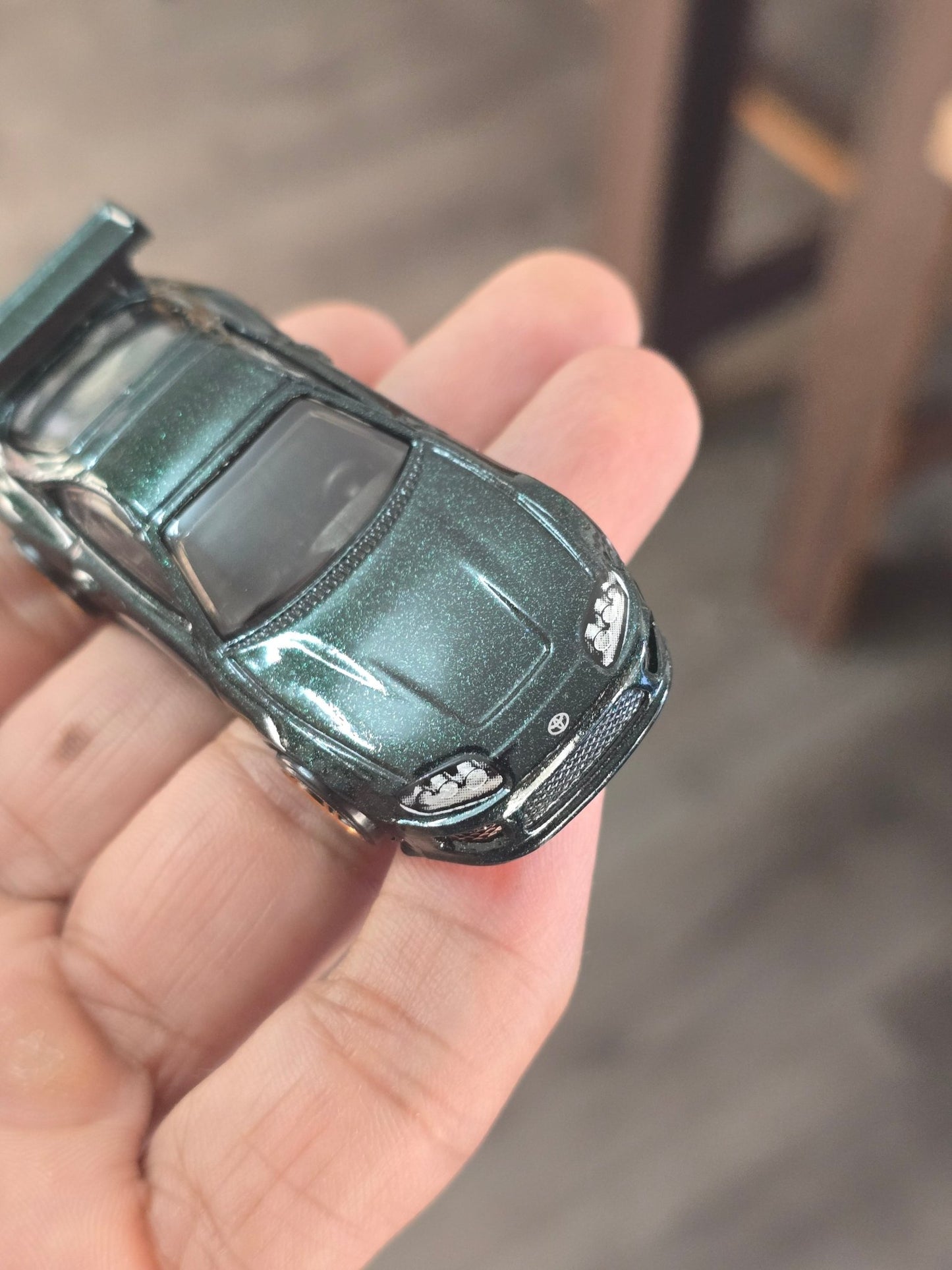 Hot Wheels Toyota Supra - Dark Green (Uncarded - New) - Kinder Logs