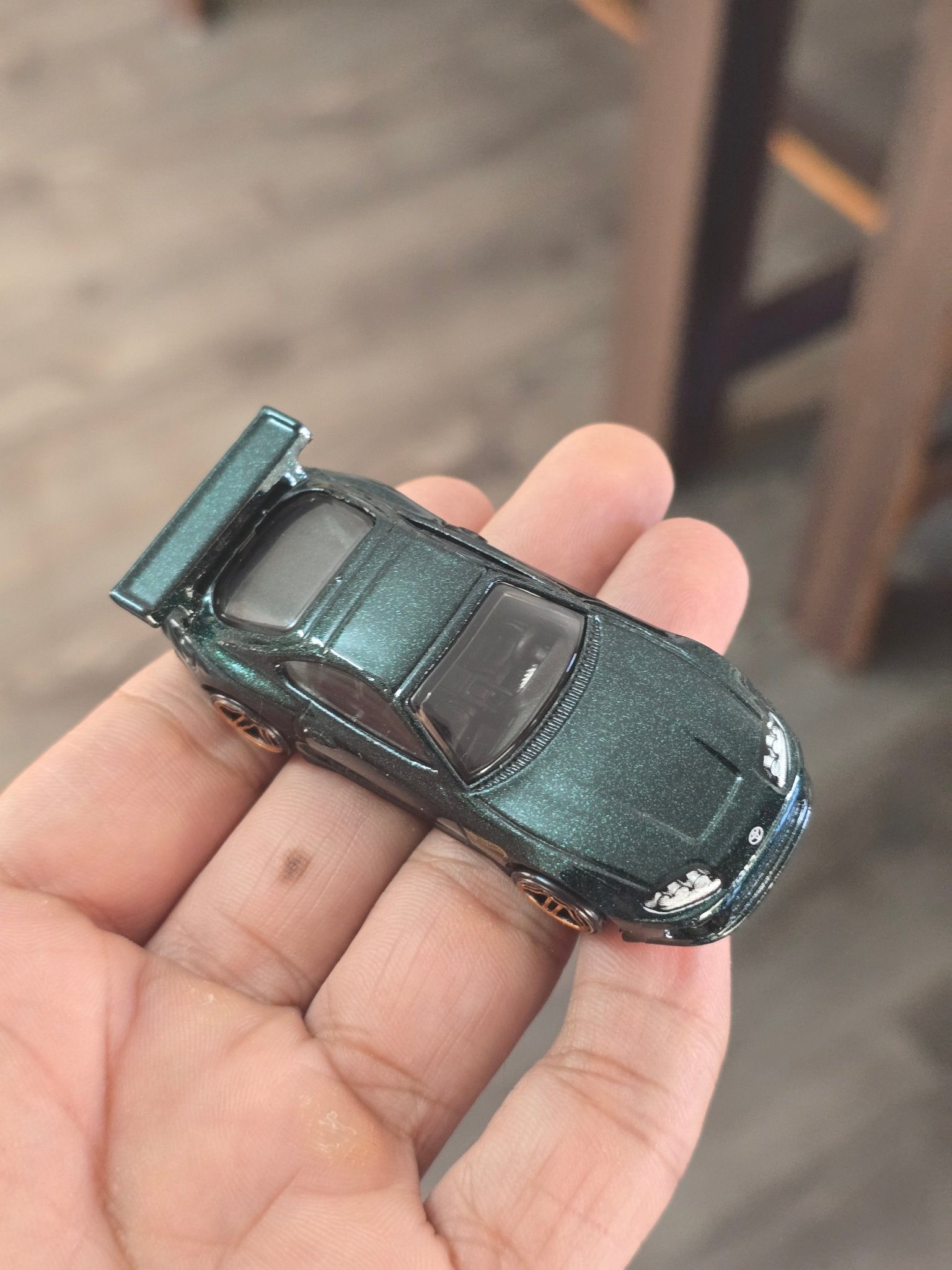 Hot Wheels Toyota Supra - Dark Green (Uncarded - New) - Kinder Logs