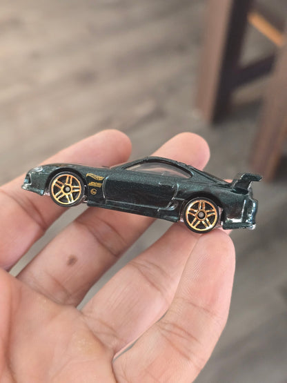 Hot Wheels Toyota Supra - Dark Green (Uncarded - New) - Kinder Logs