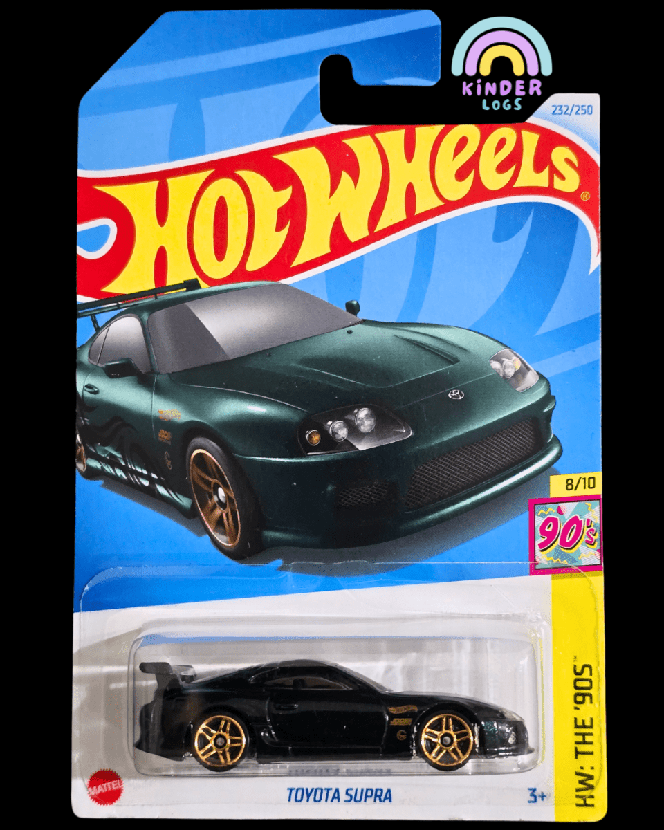 Hot Wheels Toyota Supra - Green (Imported) - Kinder Logs