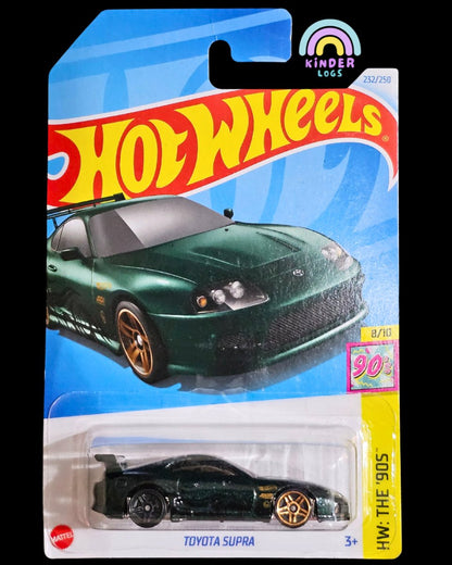 Hot Wheels Toyota Supra - Green (Wheel Error Car) - Kinder Logs