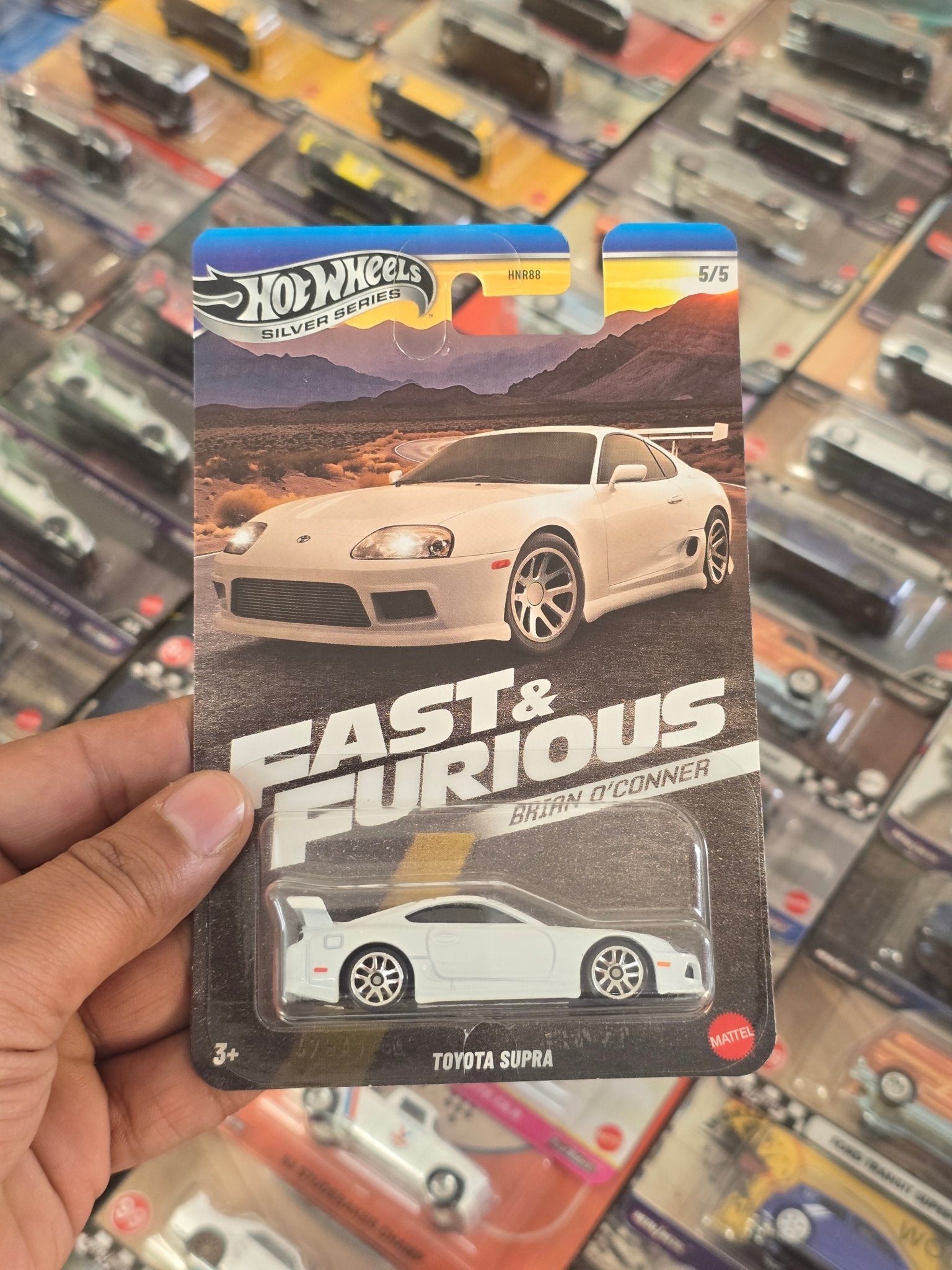 Hot Wheels Toyota Supra (White) - Fast & Furious Brian O'Conner - Kinder Logs