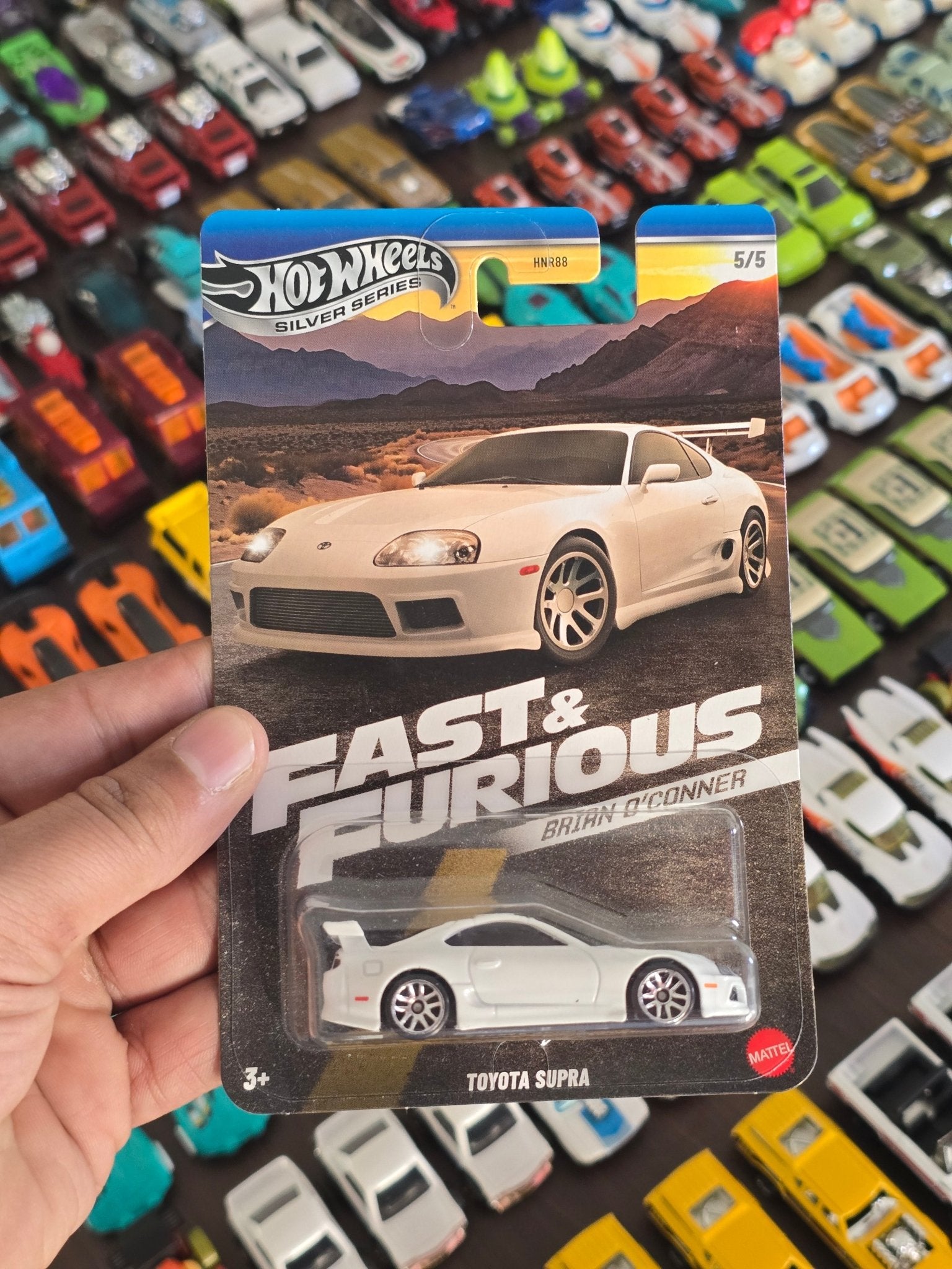 Hot Wheels Toyota Supra (White) - Fast & Furious Brian O'Conner - Kinder Logs