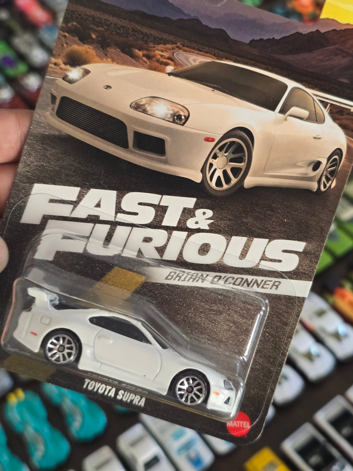 Hot Wheels Toyota Supra (White) - Fast & Furious Brian O'Conner - Kinder Logs