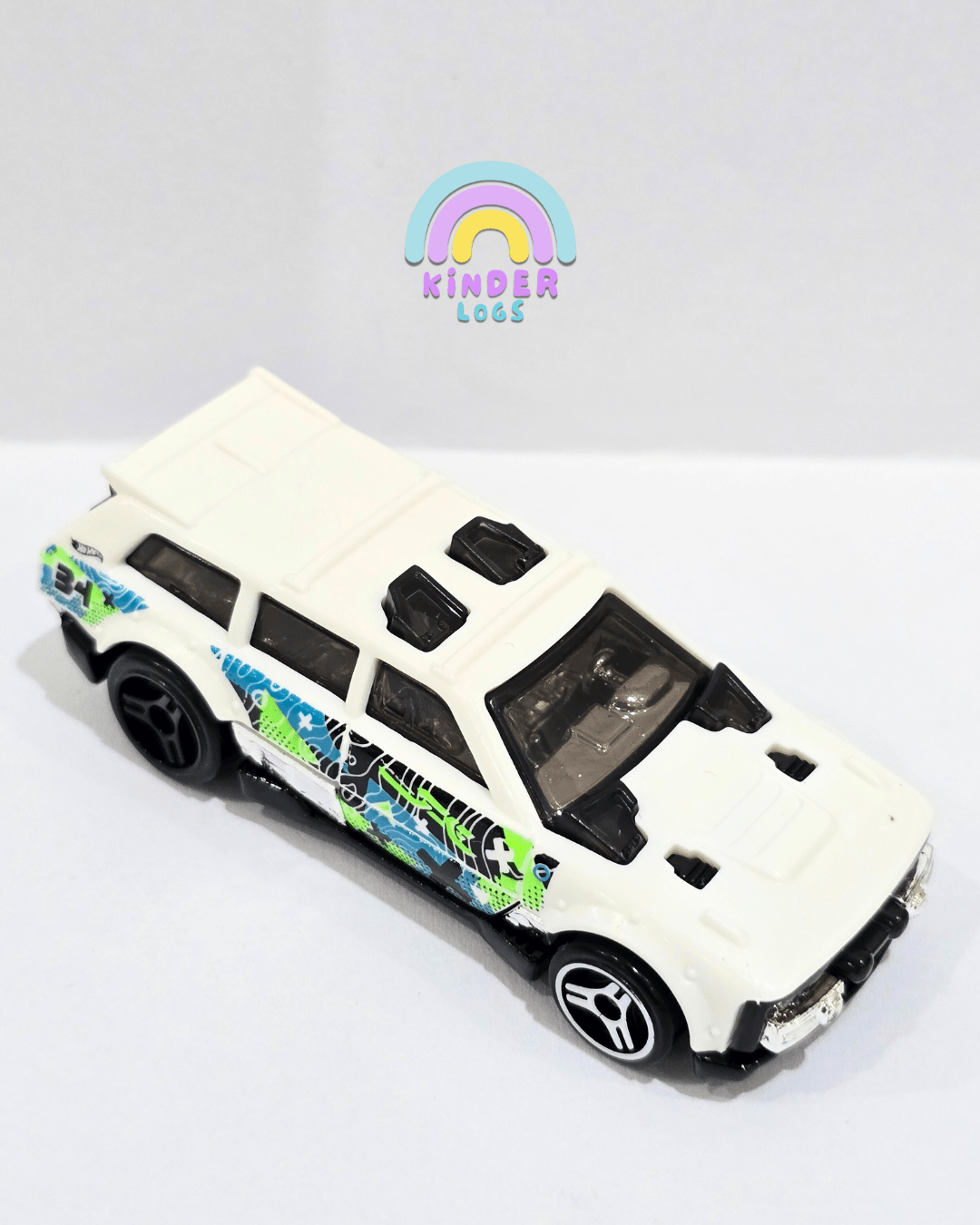 Hot Wheels Track Dwagon - White (Uncarded) - Kinder Logs