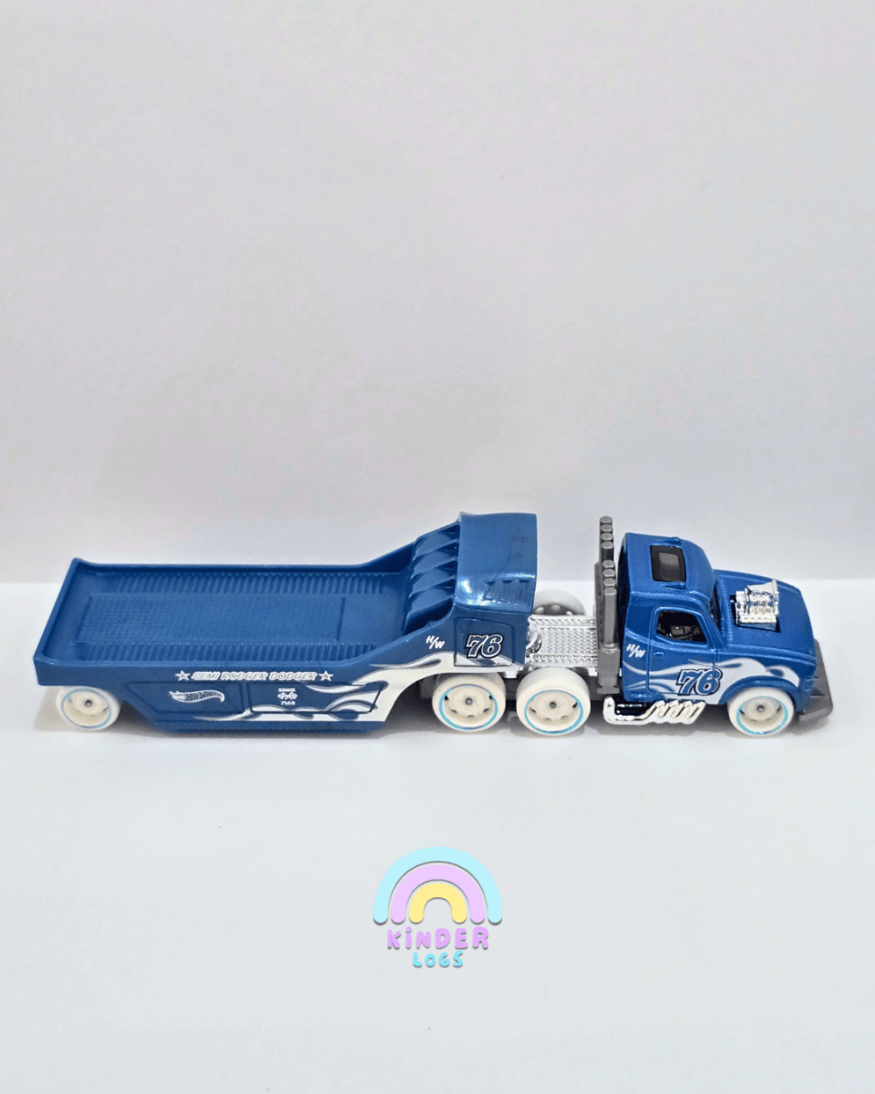 Hot Wheels Track Fleet Semi Rodger Dodger Truck (Uncarded) - Kinder Logs