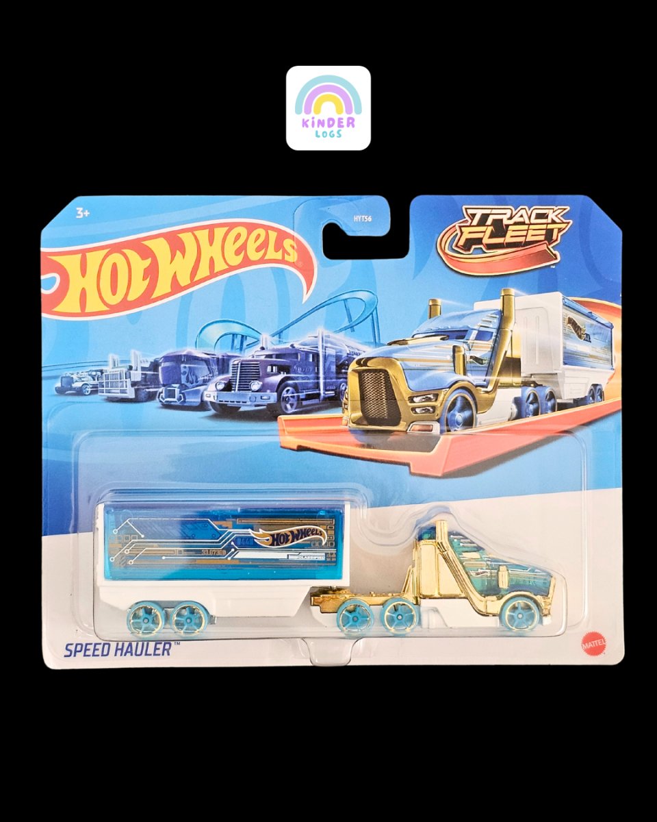 Hot Wheels Track Fleet Speed Hauler Truck - Kinder Logs