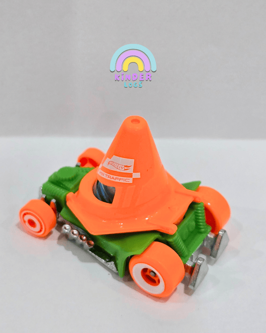 Hot Wheels Traffic Cone Car (Uncarded) - Kinder Logs