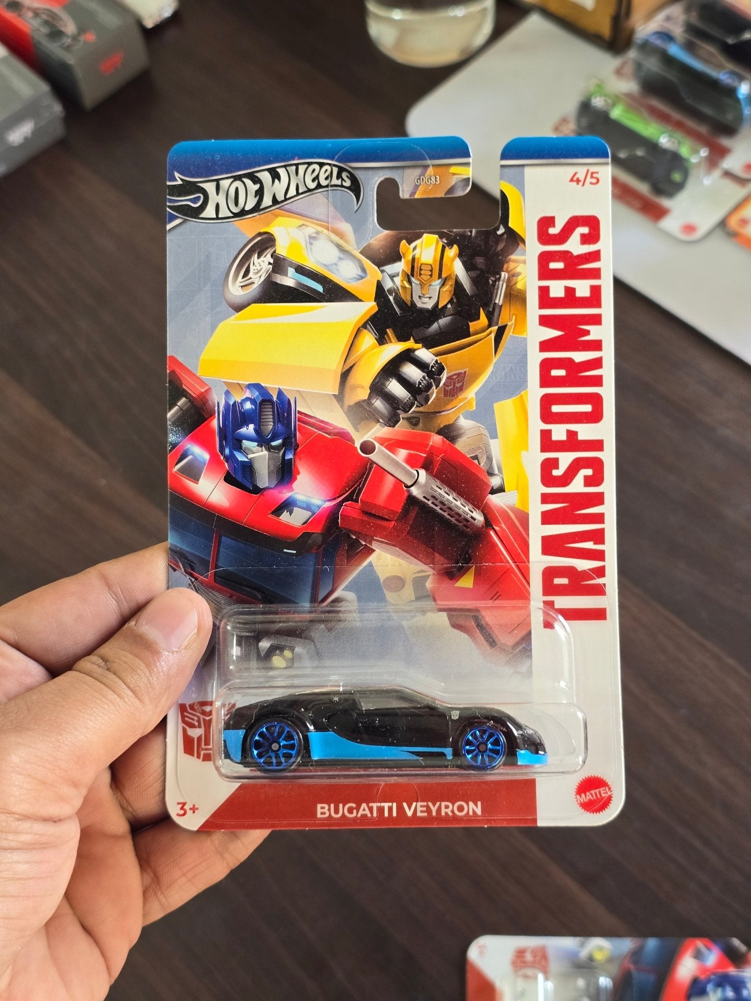 Hot Wheels Transformers Bugatti Veyron - HW Silver Series (Imported) - Kinder Logs