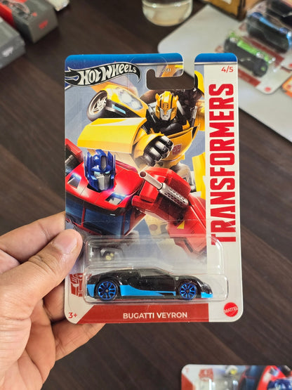 Hot Wheels Transformers Bugatti Veyron - HW Silver Series (Imported) - Kinder Logs