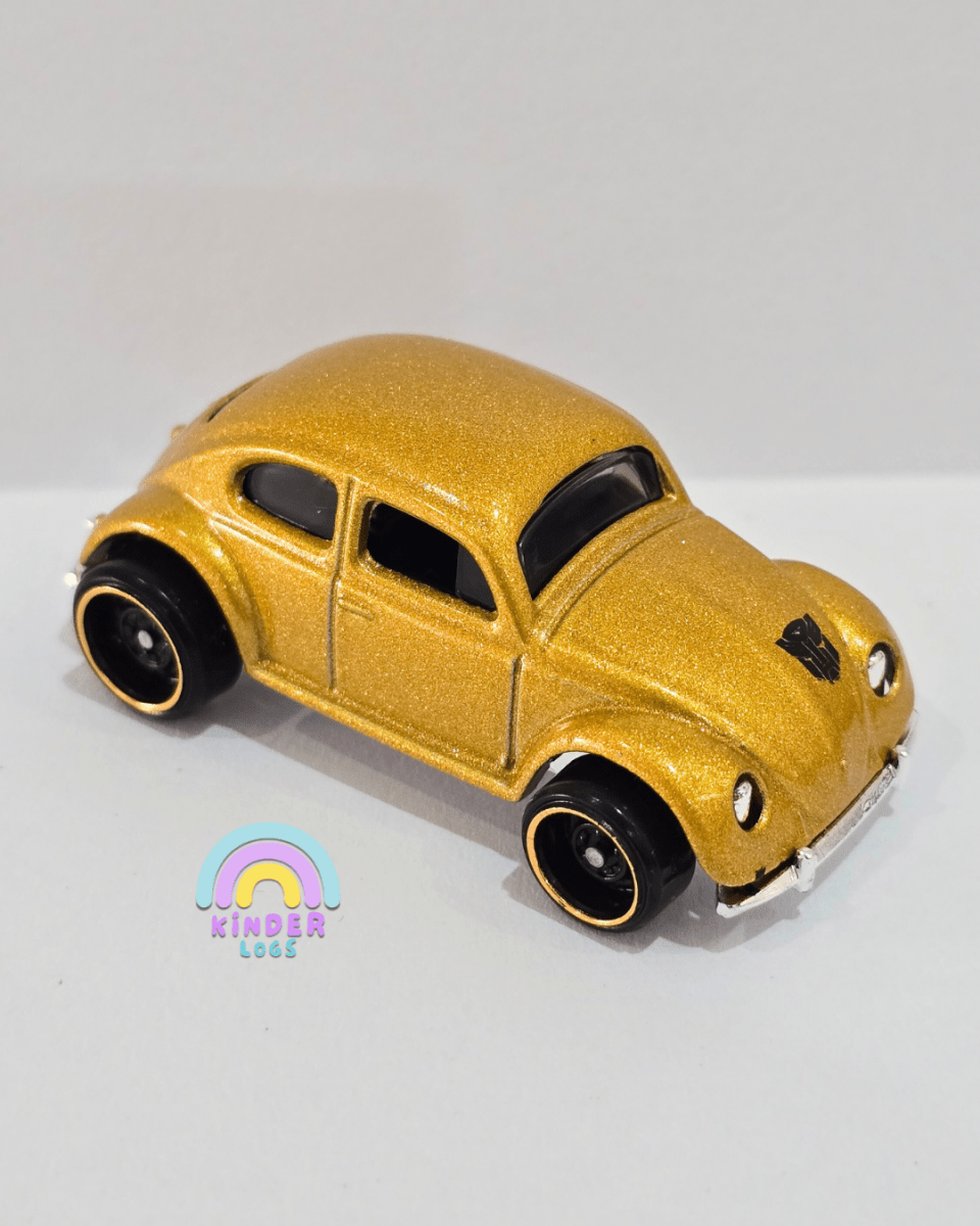 Hot Wheels Transformers Bumblebee - Gold (Uncarded) - Kinder Logs