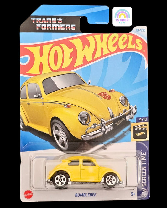 Hot Wheels Transformers Bumblebee VW Beetle (K Case) - Kinder Logs