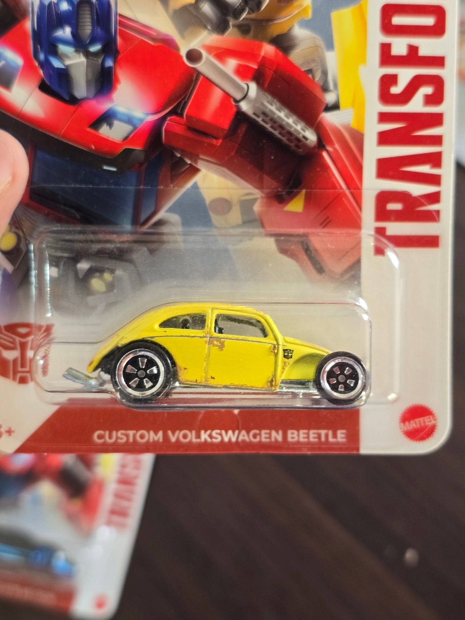 Hot Wheels Transformers Custom VW Beetle - HW Silver Series (Imported) - Kinder Logs