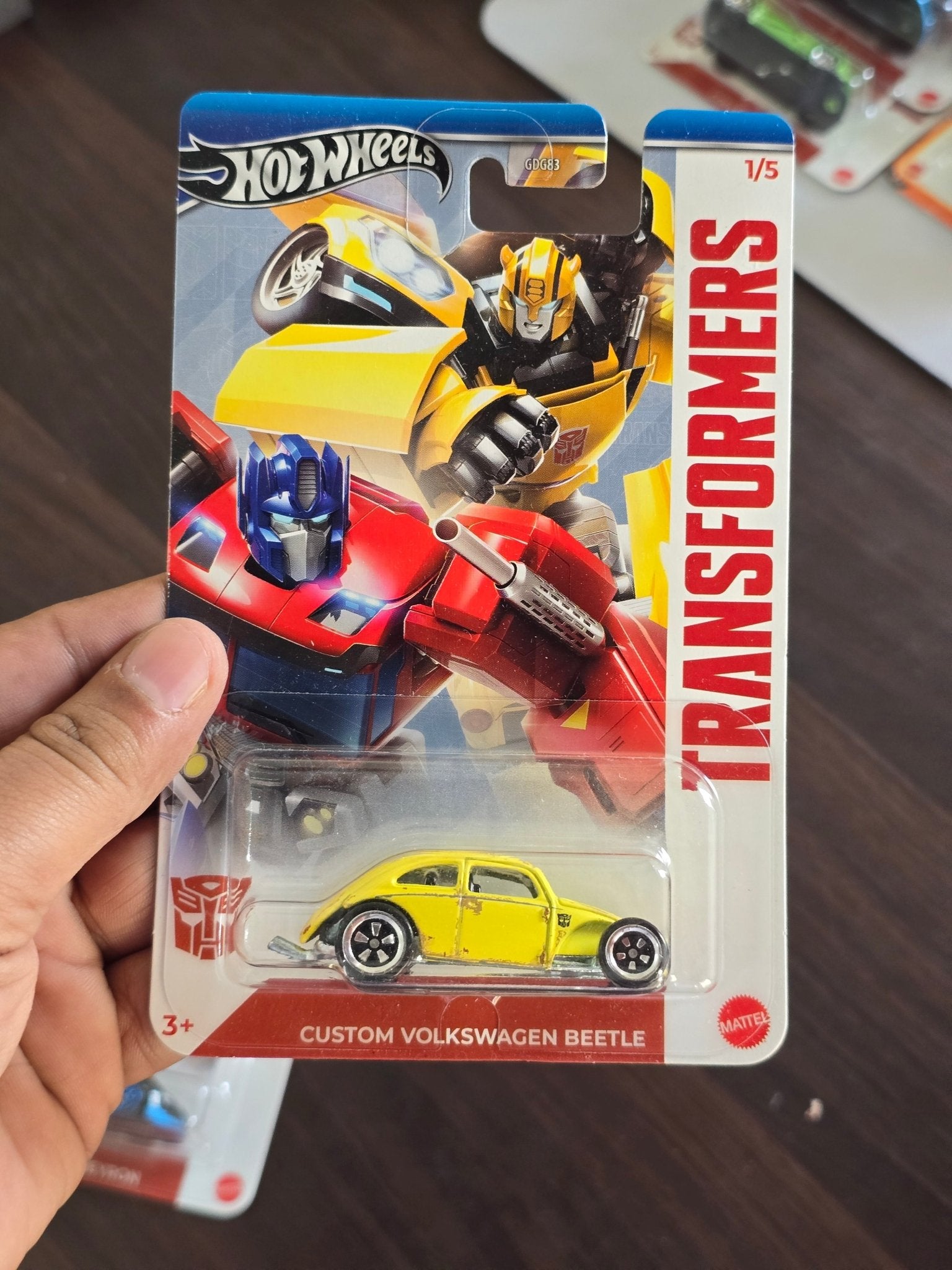 Hot Wheels Transformers Custom VW Beetle - HW Silver Series (Imported) - Kinder Logs