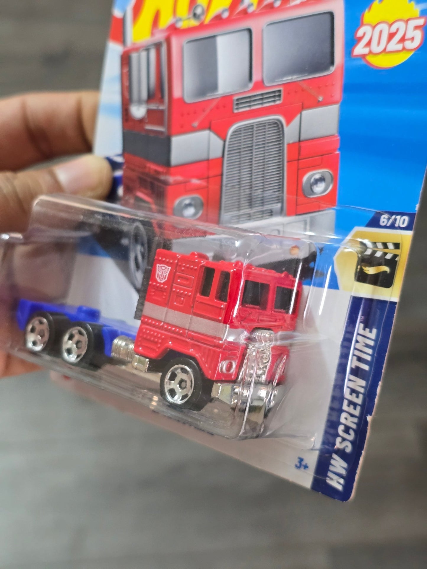 Hot Wheels Transformers Optimus Prime Truck (Imported) - Kinder Logs