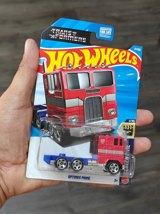 Hot Wheels Transformers Optimus Prime Truck (Imported) - Kinder Logs