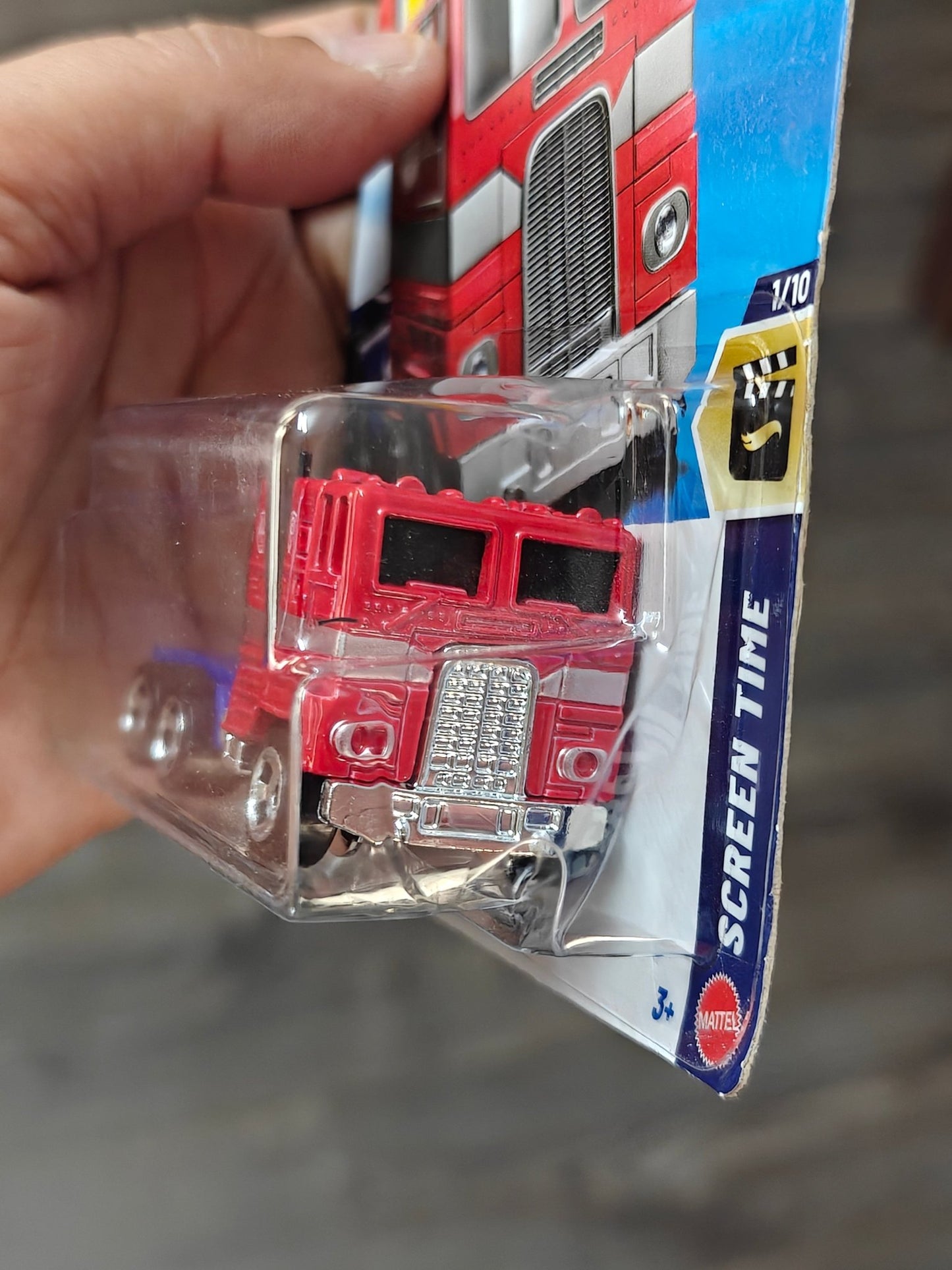 Hot Wheels Transformers Optimus Prime Truck (Imported) - Kinder Logs