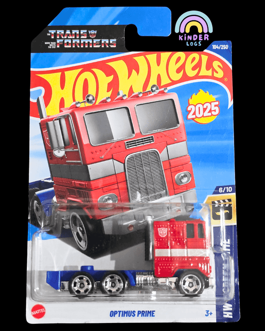 Hot Wheels Transformers Optimus Prime Truck (Imported) - Kinder Logs