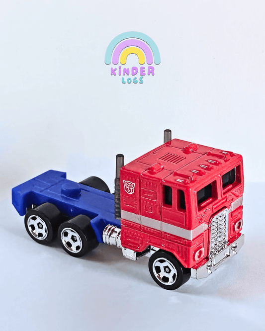 Hot Wheels Transformers Optimus Prime Truck - Red (Uncarded - New) - Kinder Logs