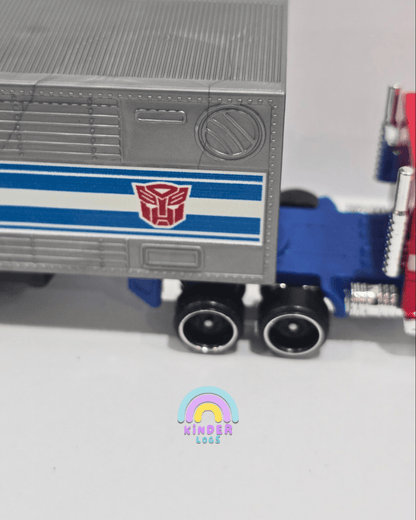 Hot Wheels Transformers Optimus Prime Truck (Uncarded) - Kinder Logs