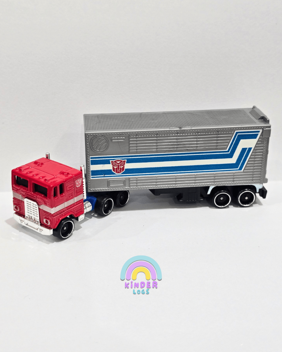 Hot Wheels Transformers Optimus Prime Truck (Uncarded) - Kinder Logs