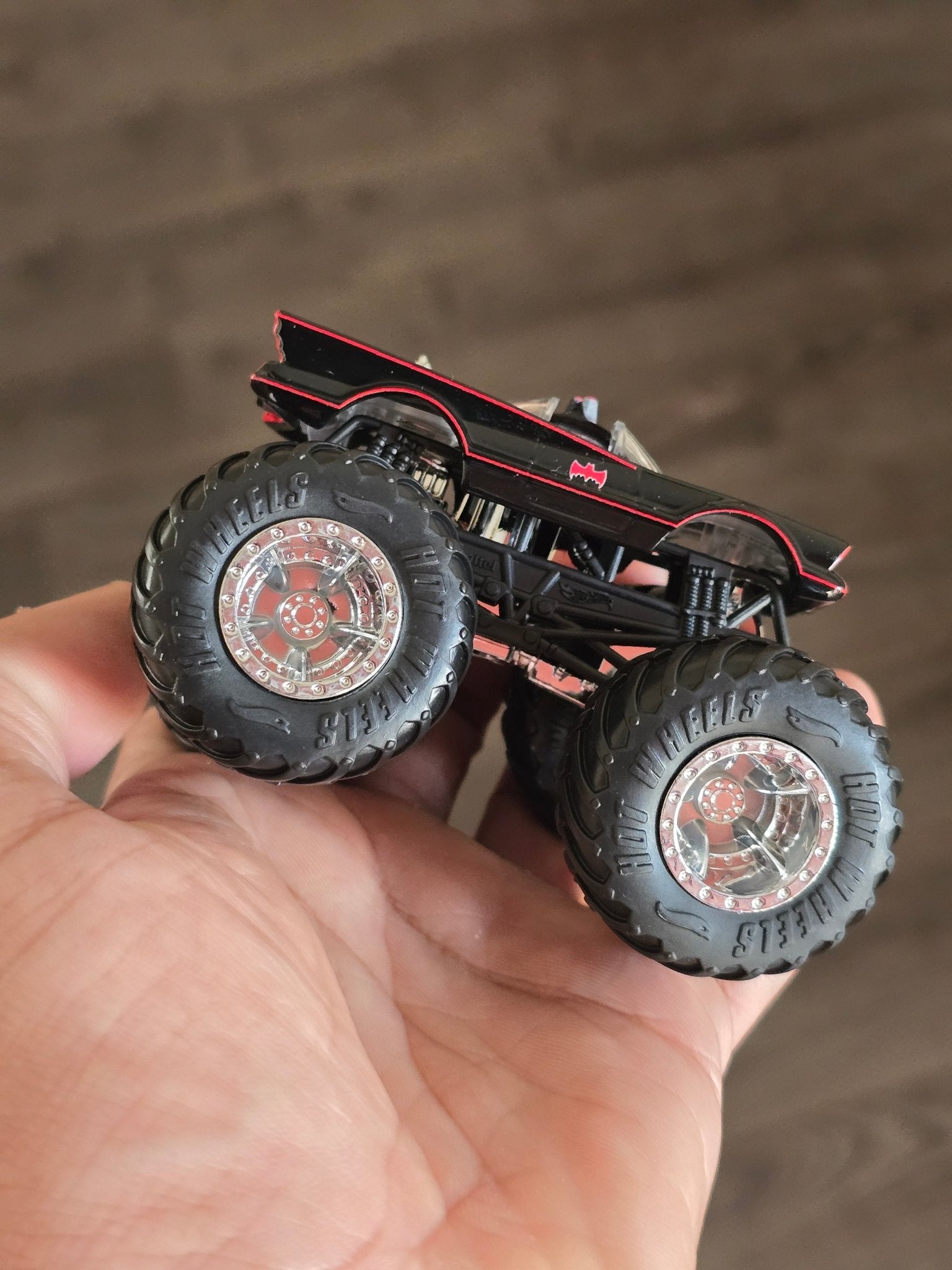 Hot Wheels TV Series Batmobile Monster Truck (Uncarded - New) - Kinder Logs