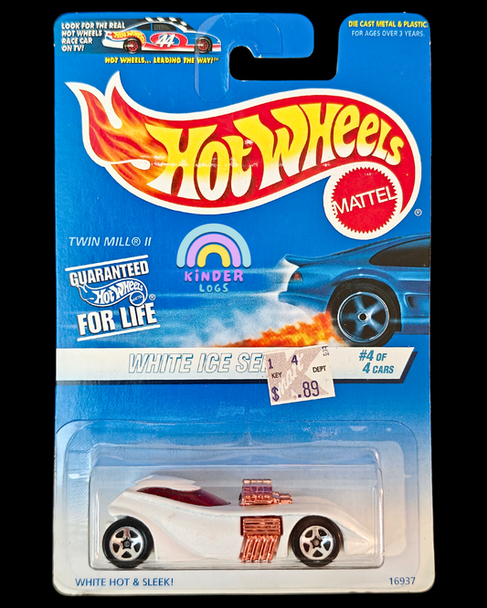 Hot Wheels Twin Mill II - White ICE Series (Imported) - Kinder Logs