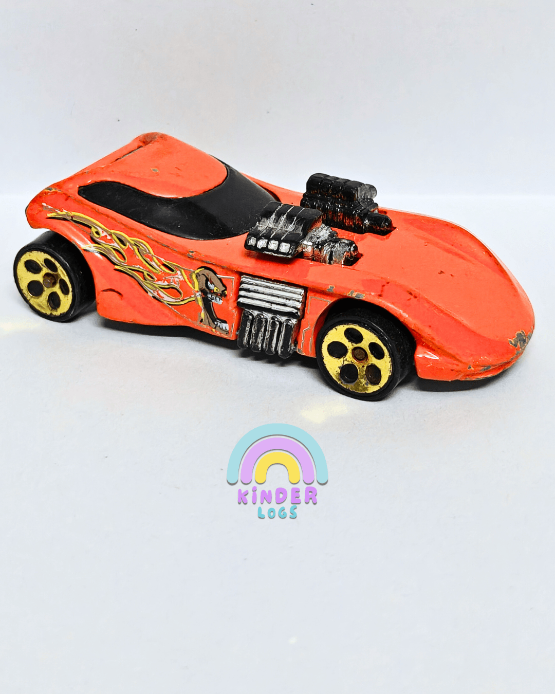 Hot Wheels Twin Mill - Orange (Pre - Owned Car) - Kinder Logs