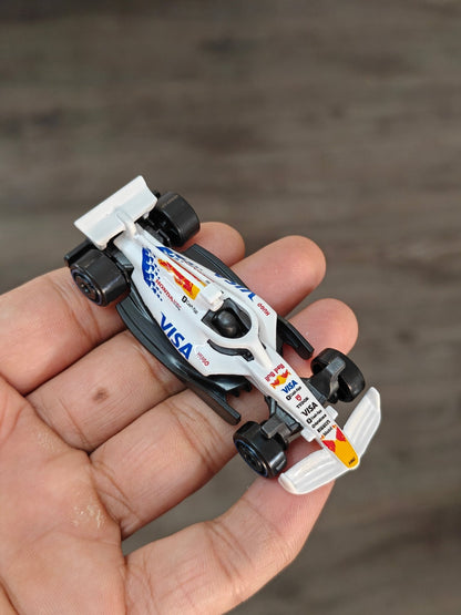 Hot Wheels VISA Cash App Racing Bulls Formula One Car (Uncarded - New) - Kinder Logs