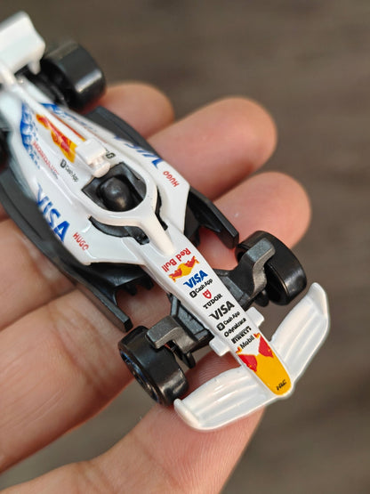 Hot Wheels VISA Cash App Racing Bulls Formula One Car (Uncarded - New) - Kinder Logs
