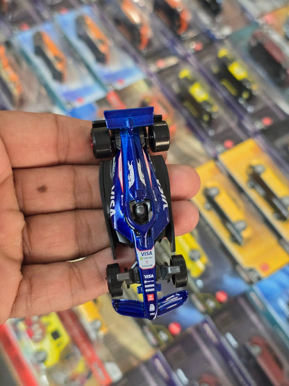 Hot Wheels VISA RB F1 Team Car (Uncarded) - Kinder Logs