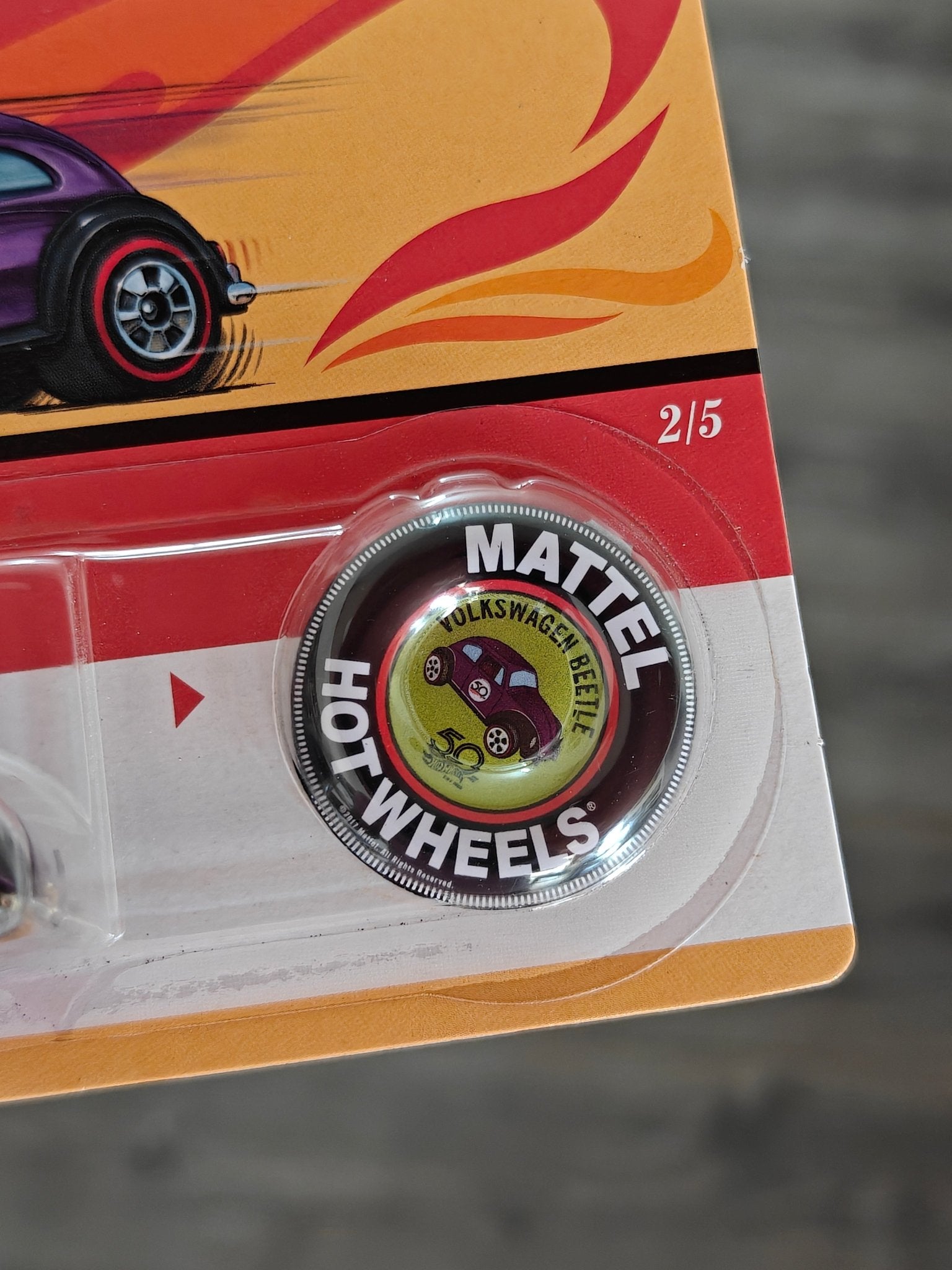 Hot Wheels Volkswagen Beetle - Wide Card (Imported) - Kinder Logs