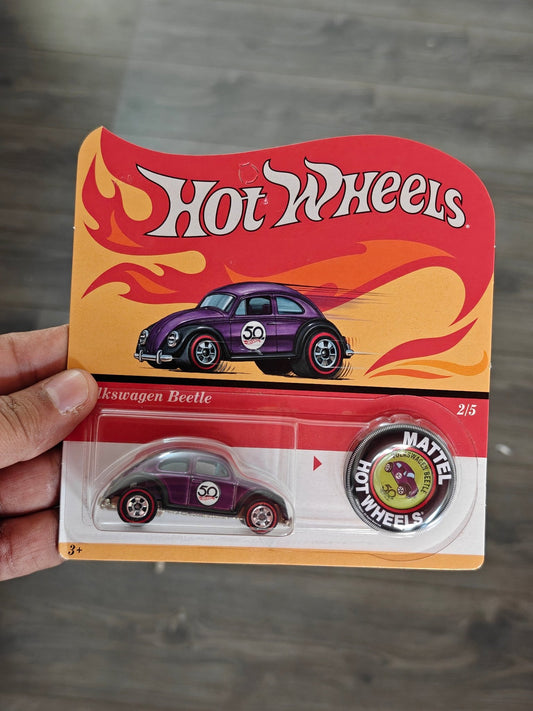 Hot Wheels Volkswagen Beetle - Wide Card (Imported) - Kinder Logs