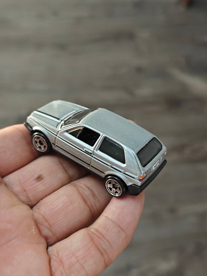 Hot Wheels Volkswagen Golf MK2 - Grey (Uncarded - New) - Kinder Logs