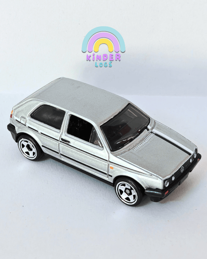 Hot Wheels Volkswagen Golf MK2 - Grey (Uncarded - New) - Kinder Logs