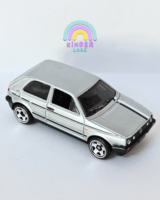 Hot Wheels Volkswagen Golf MK2 - Grey (Uncarded - New) - Kinder Logs
