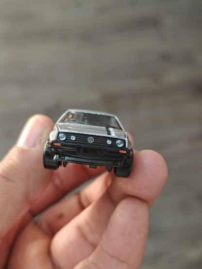 Hot Wheels Volkswagen Golf MK2 - Grey (Uncarded - New) - Kinder Logs