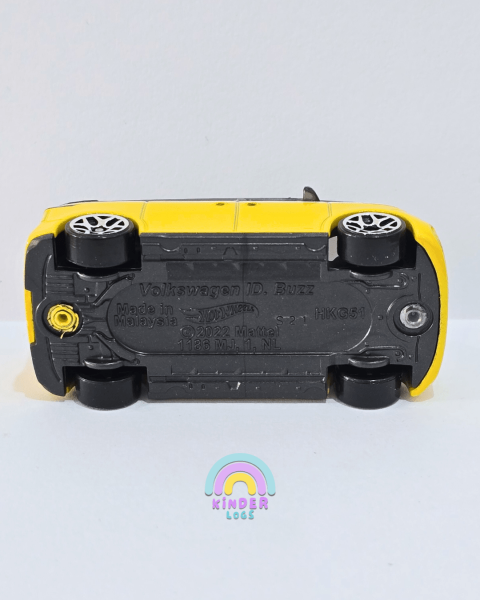 Hot Wheels Volkswagen ID. Buzz - Yellow (Uncarded) - Kinder Logs