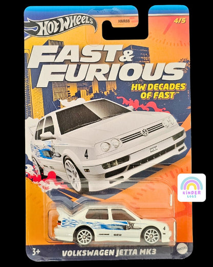 Hot Wheels Volkswagen Jetta MK3 - Fast And Furious - Kinder Logs