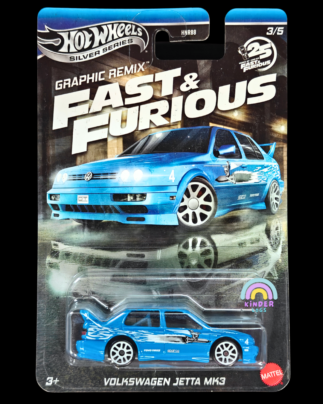 Hot Wheels Volkswagen Jetta MK3 - Fast and Furious Graphic Remix (Imported) - Kinder Logs