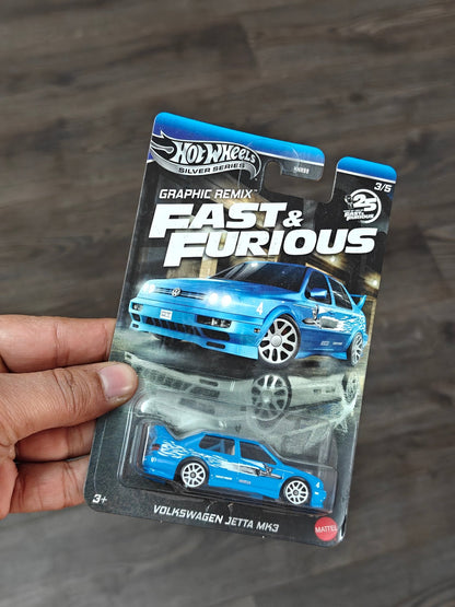 Hot Wheels Volkswagen Jetta MK3 - Fast and Furious Graphic Remix (Imported) - Kinder Logs