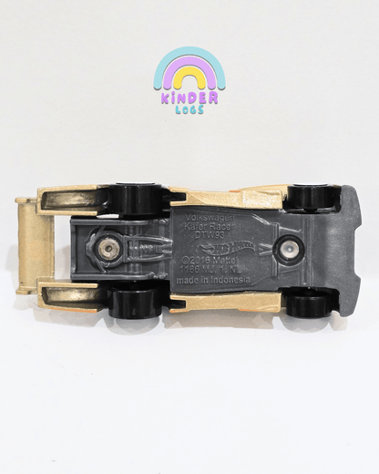 Hot Wheels Volkswagen Kafer Racer DTW93 - Gold (Uncarded) - Kinder Logs