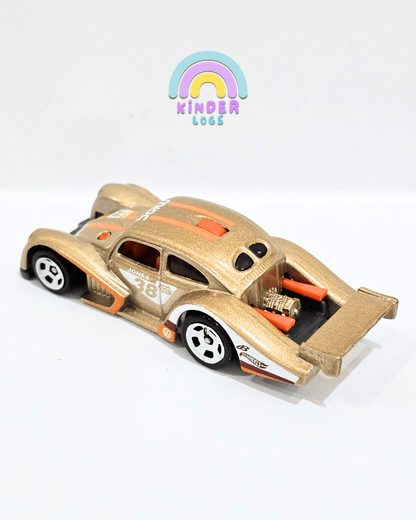 Hot Wheels Volkswagen Kafer Racer DTW93 - Gold (Uncarded) - Kinder Logs