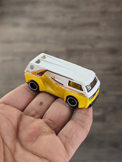 Hot Wheels Volkswagen T3 Custom - Yellow (Uncarded - New) - Kinder Logs