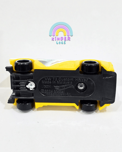 Hot Wheels Volkswagen T3 Custom - Yellow (Uncarded - New) - Kinder Logs