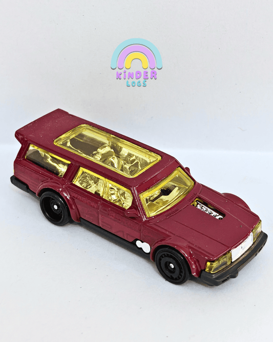 Hot Wheels Volvo 240 Drift Wagon - Maroon (Uncarded - New) - Kinder Logs