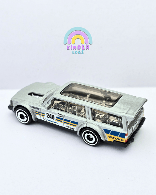 Hot Wheels Volvo 240 Drift Wagon - Silver (Uncarded - New) - Kinder Logs