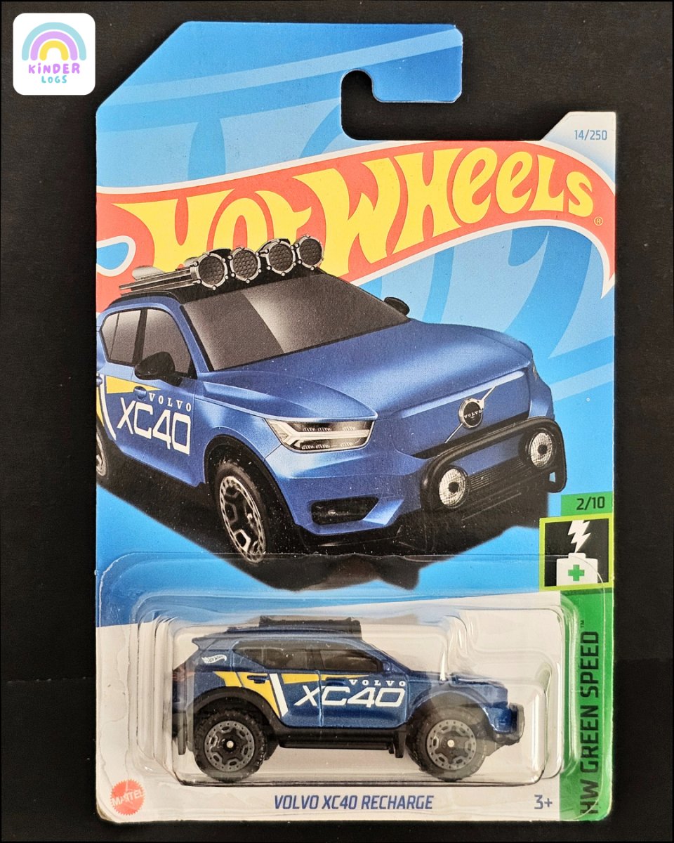 Hot Wheels Volvo XC40 Recharge - New Blue Color (Imported) - Kinder Logs